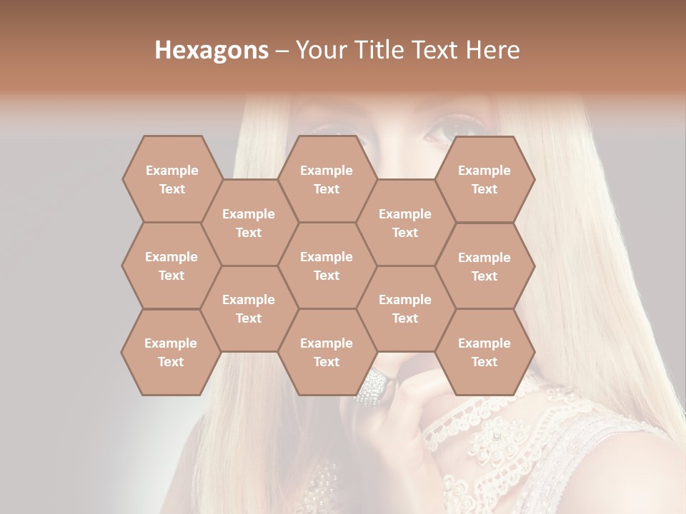 Hands Sensual Eyes PowerPoint Template