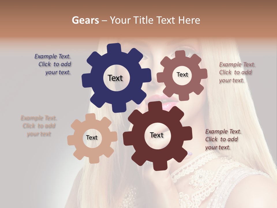 Hands Sensual Eyes PowerPoint Template