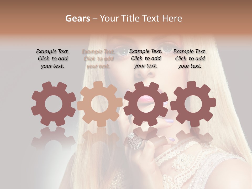 Hands Sensual Eyes PowerPoint Template