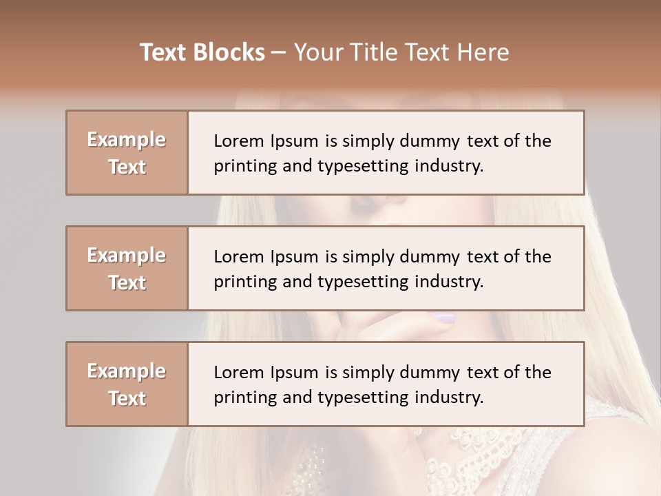 Hands Sensual Eyes PowerPoint Template