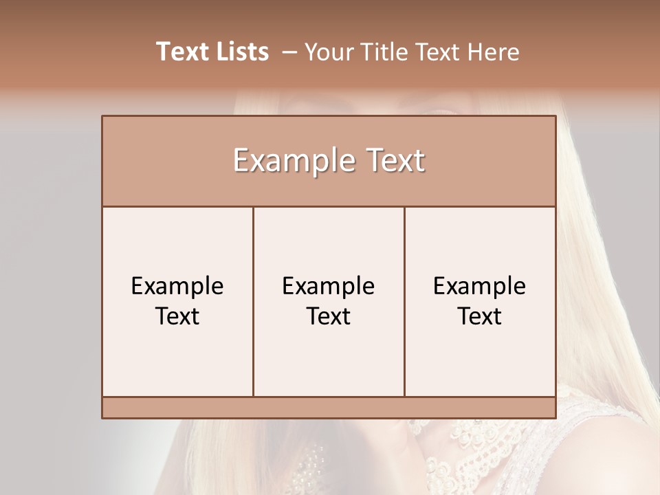 Hands Sensual Eyes PowerPoint Template
