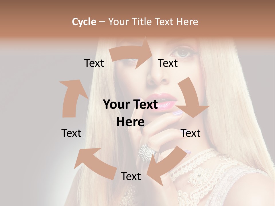 Hands Sensual Eyes PowerPoint Template