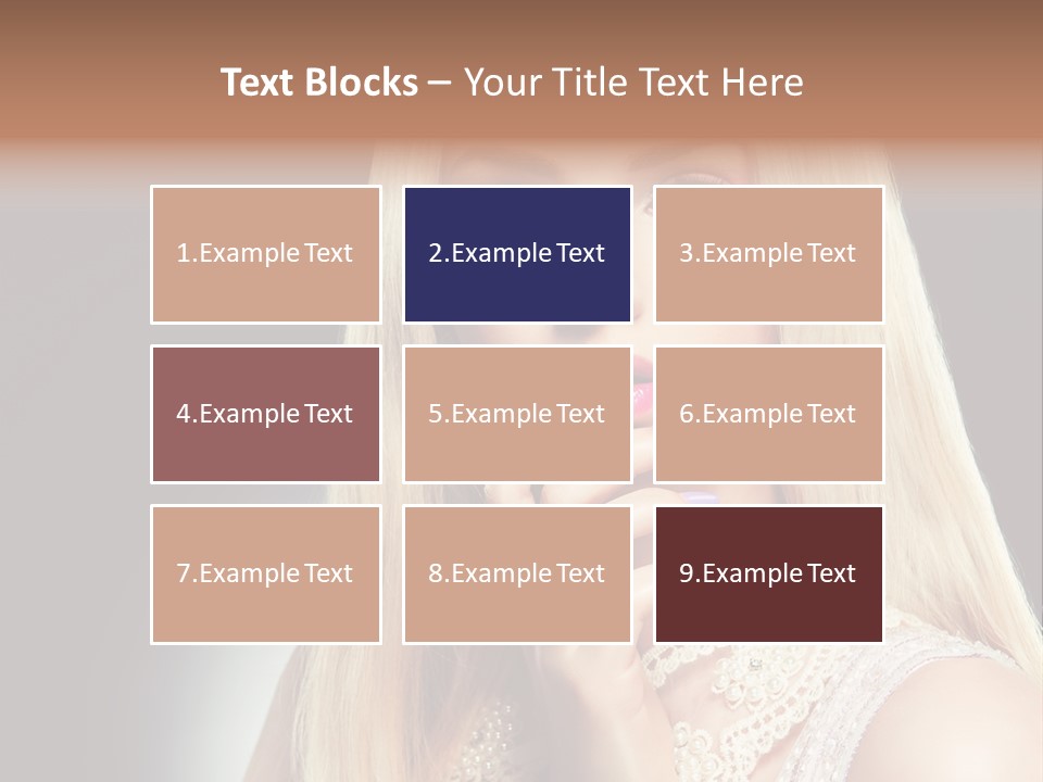 Hands Sensual Eyes PowerPoint Template