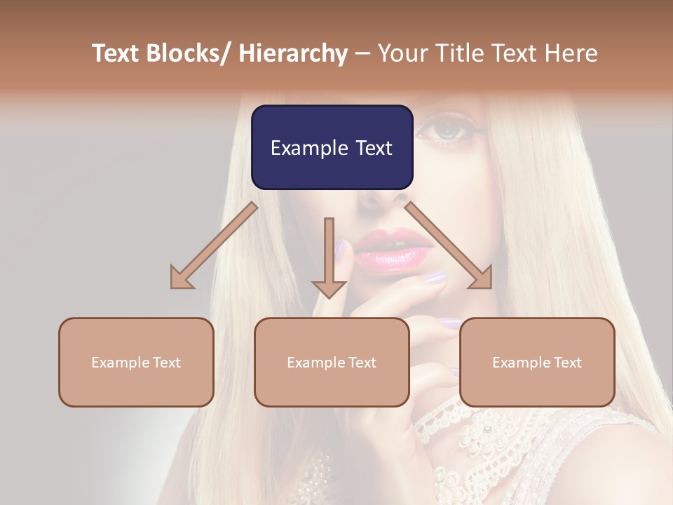 Hands Sensual Eyes PowerPoint Template