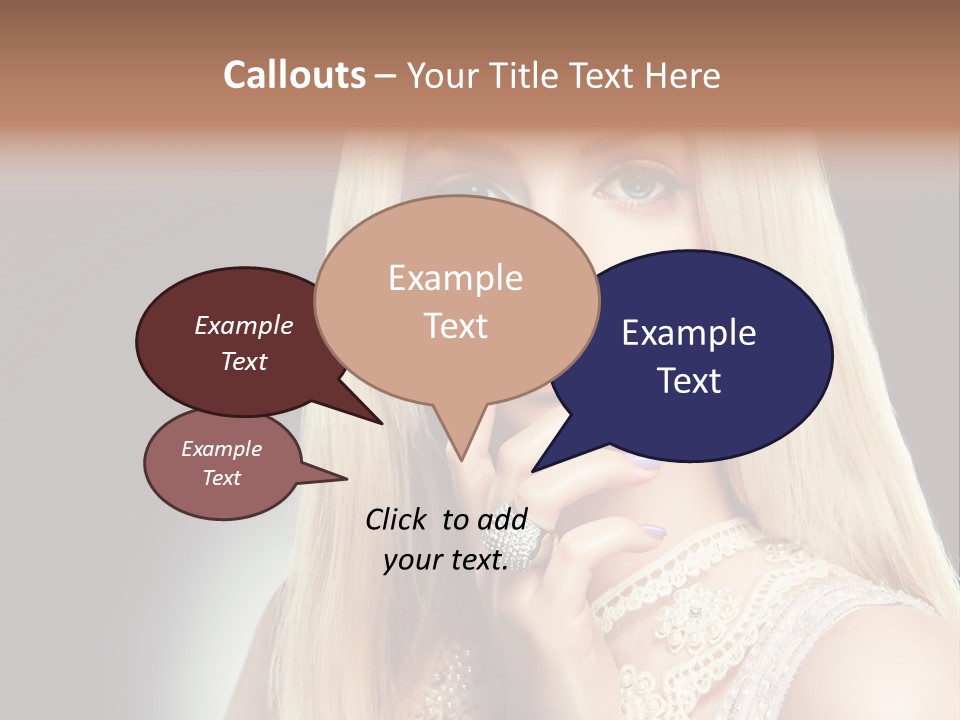 Hands Sensual Eyes PowerPoint Template