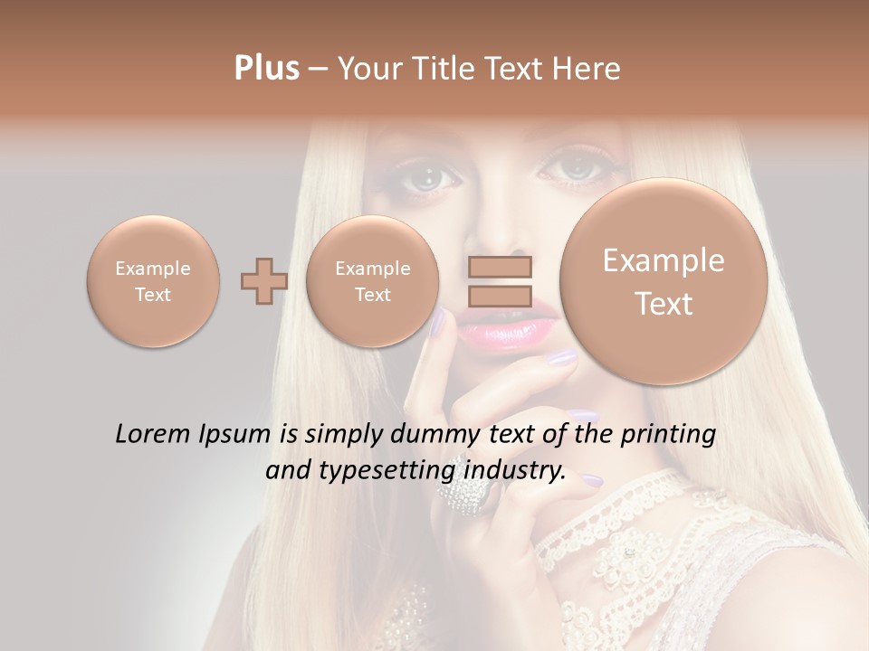 Hands Sensual Eyes PowerPoint Template