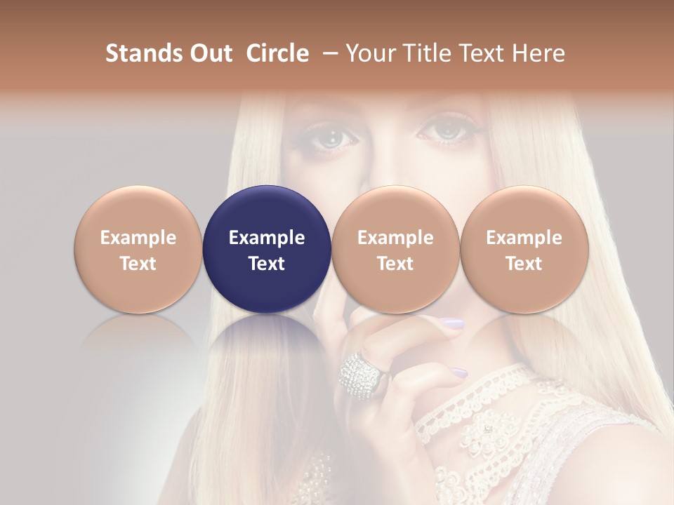 Hands Sensual Eyes PowerPoint Template