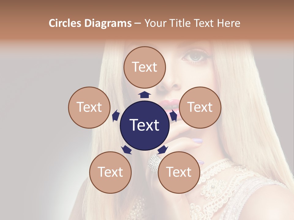 Hands Sensual Eyes PowerPoint Template