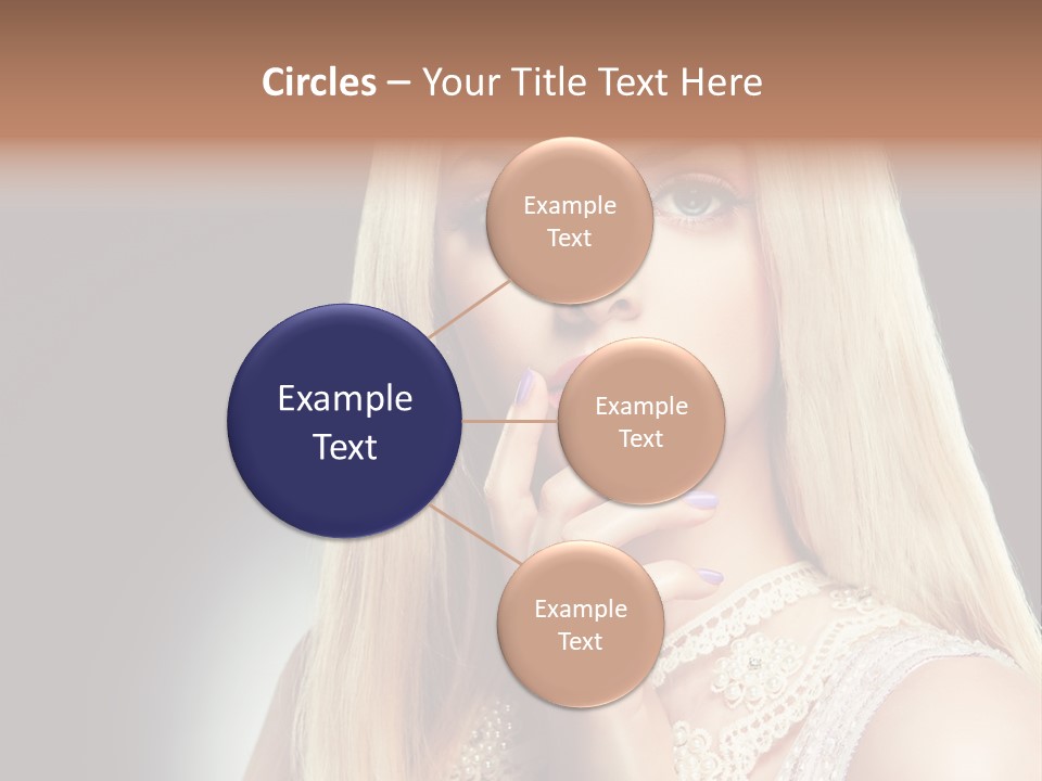 Hands Sensual Eyes PowerPoint Template