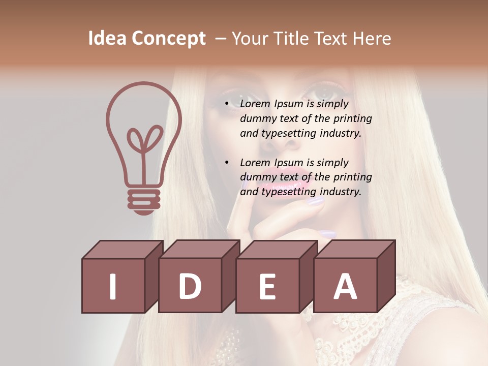 Hands Sensual Eyes PowerPoint Template