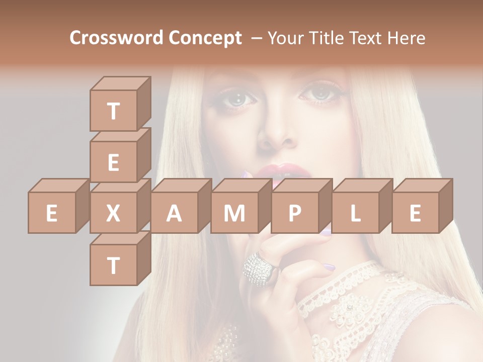 Hands Sensual Eyes PowerPoint Template