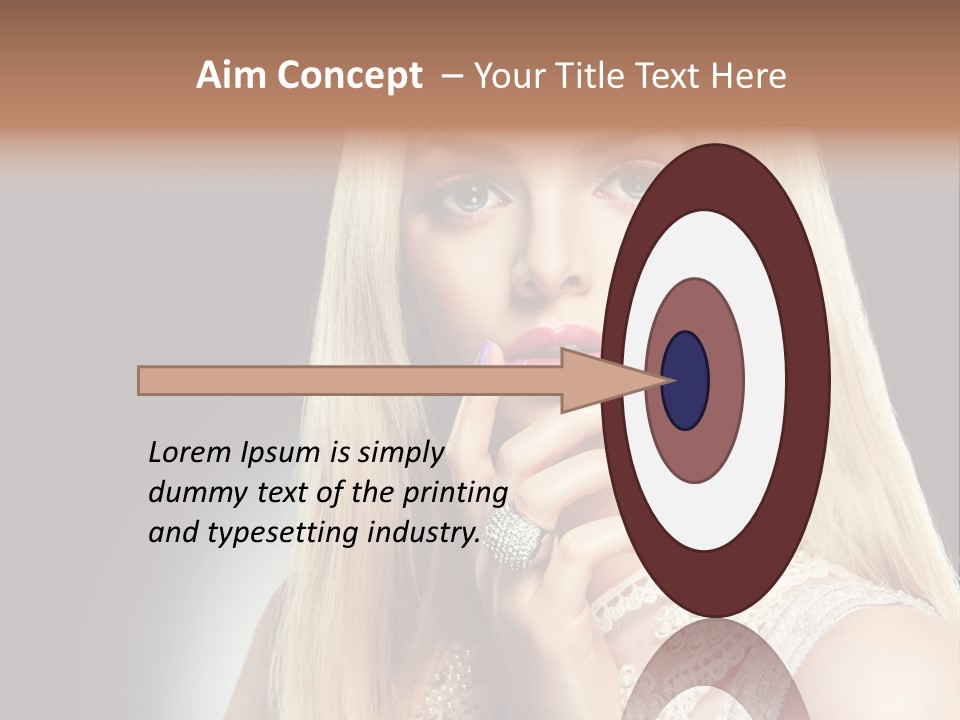 Hands Sensual Eyes PowerPoint Template