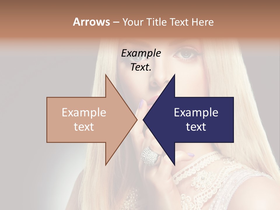 Hands Sensual Eyes PowerPoint Template