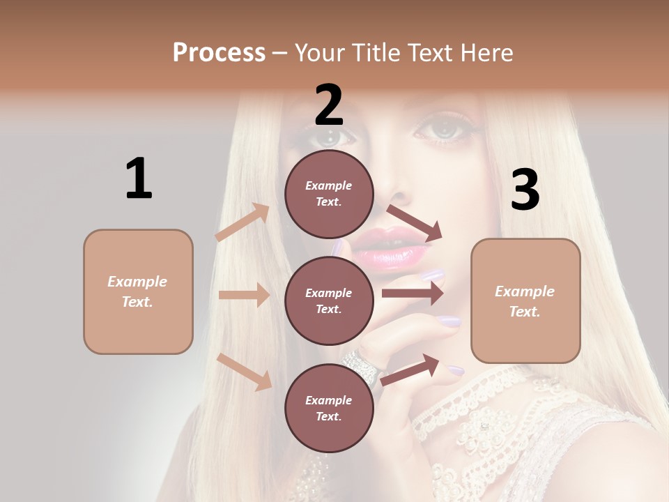 Hands Sensual Eyes PowerPoint Template