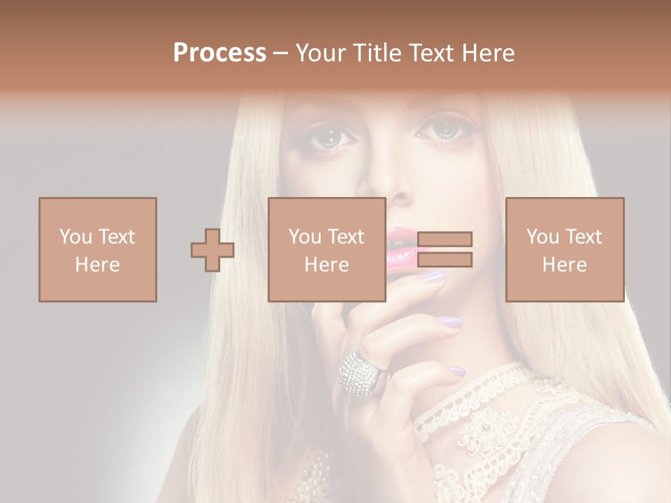 Hands Sensual Eyes PowerPoint Template