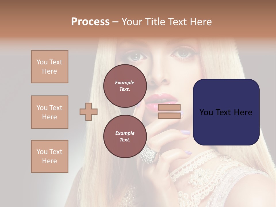 Hands Sensual Eyes PowerPoint Template