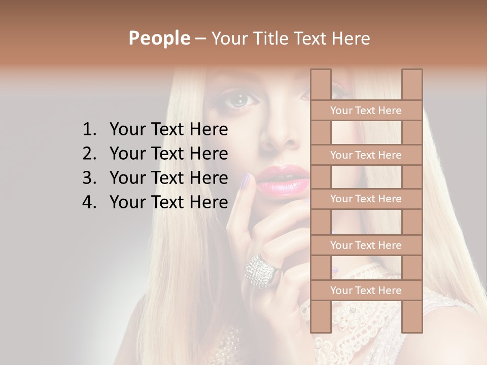 Hands Sensual Eyes PowerPoint Template