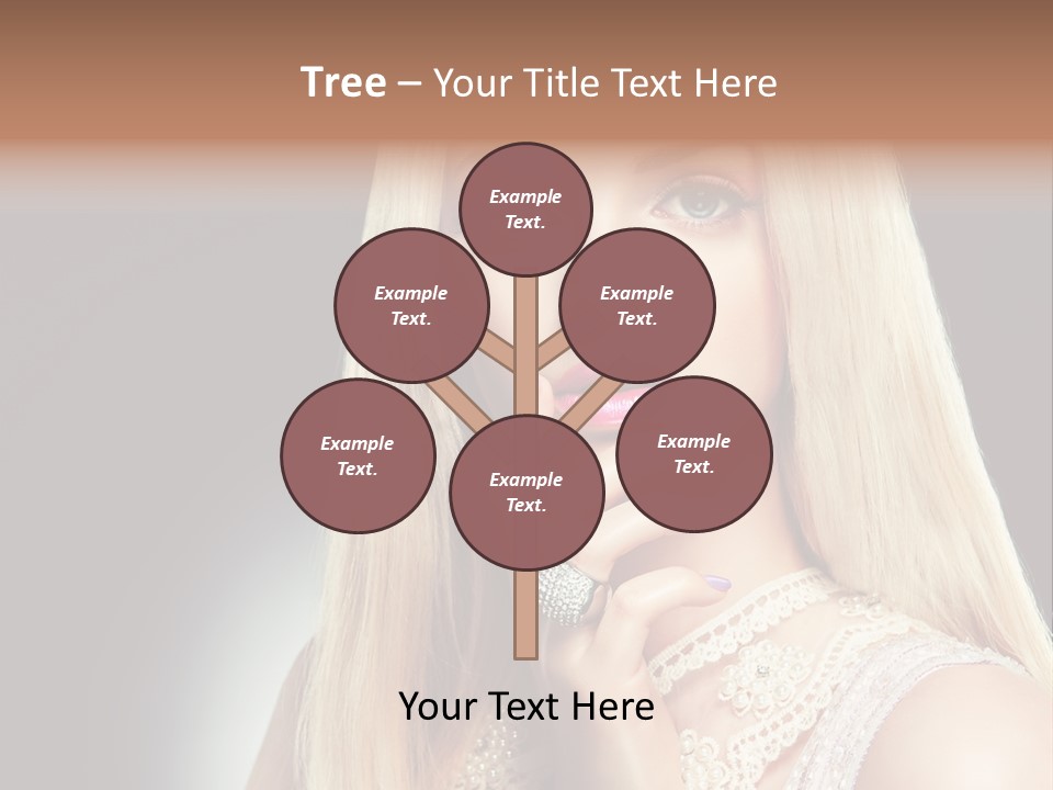 Hands Sensual Eyes PowerPoint Template