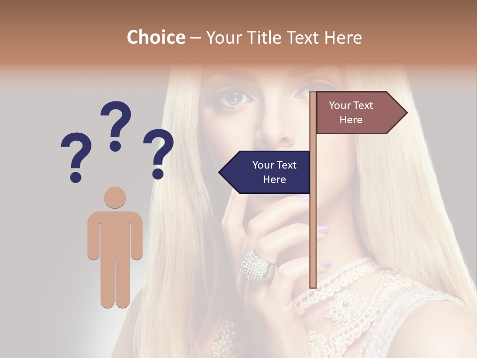 Hands Sensual Eyes PowerPoint Template