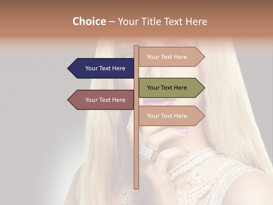 Hands Sensual Eyes PowerPoint Template