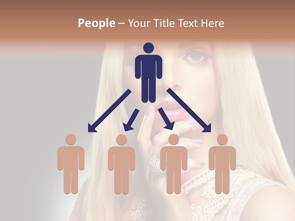 Hands Sensual Eyes PowerPoint Template