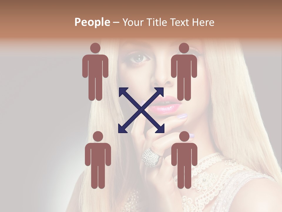 Hands Sensual Eyes PowerPoint Template