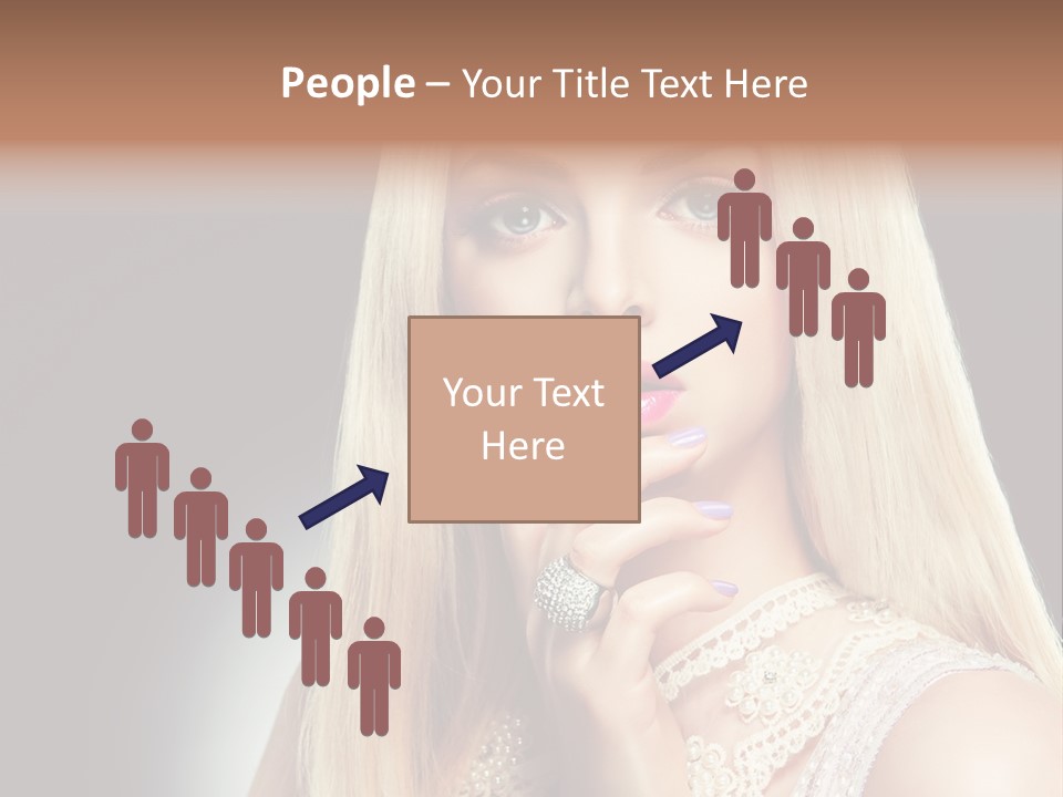 Hands Sensual Eyes PowerPoint Template