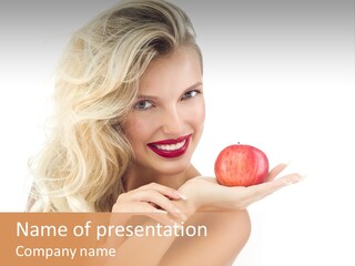 Face Cosmetics Young PowerPoint Template