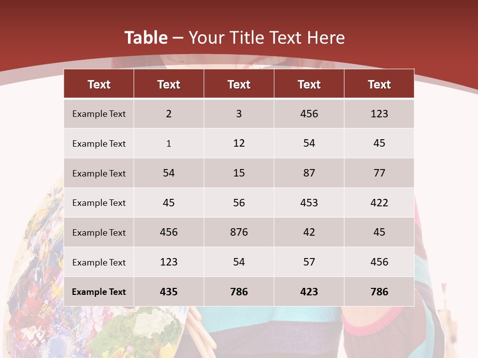 Artistic Work Art PowerPoint Template