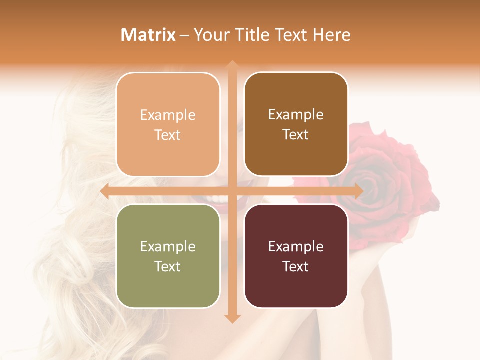 Hair Isolated On White Young PowerPoint Template