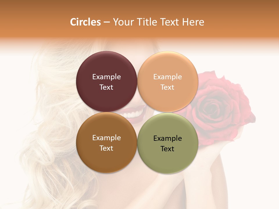 Hair Isolated On White Young PowerPoint Template