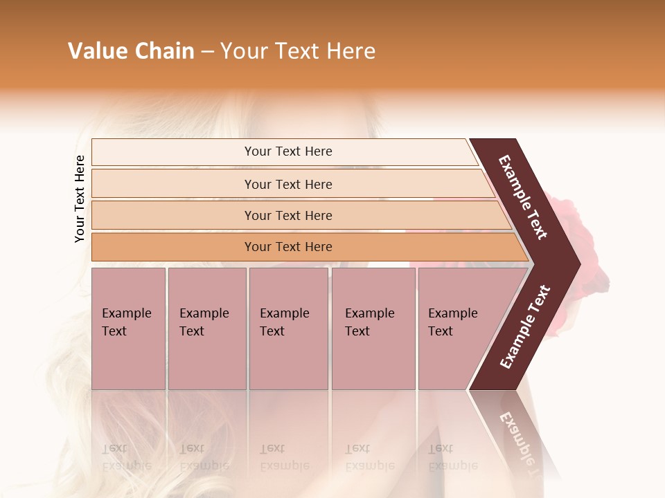 Hair Isolated On White Young PowerPoint Template