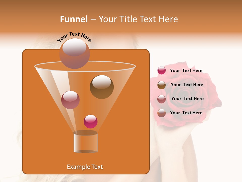 Hair Isolated On White Young PowerPoint Template