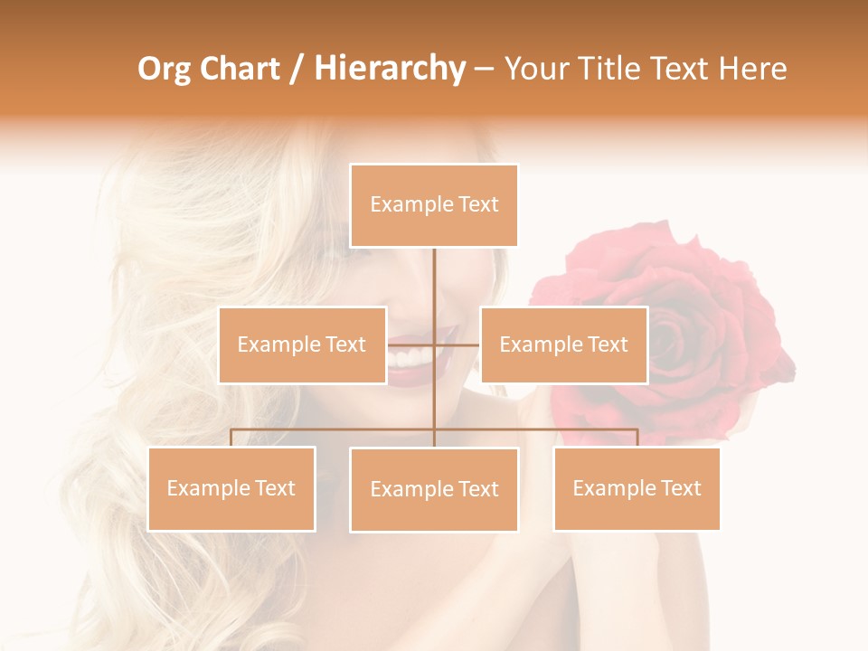 Hair Isolated On White Young PowerPoint Template