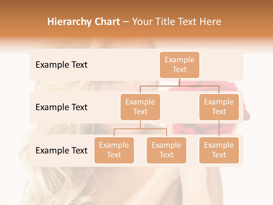 Hair Isolated On White Young PowerPoint Template