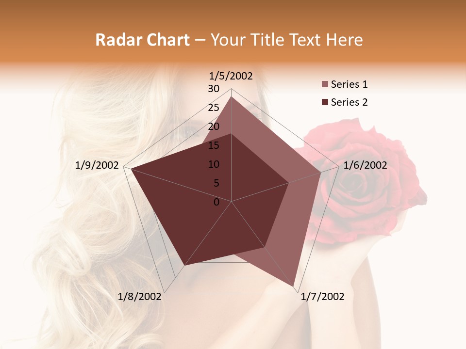 Hair Isolated On White Young PowerPoint Template