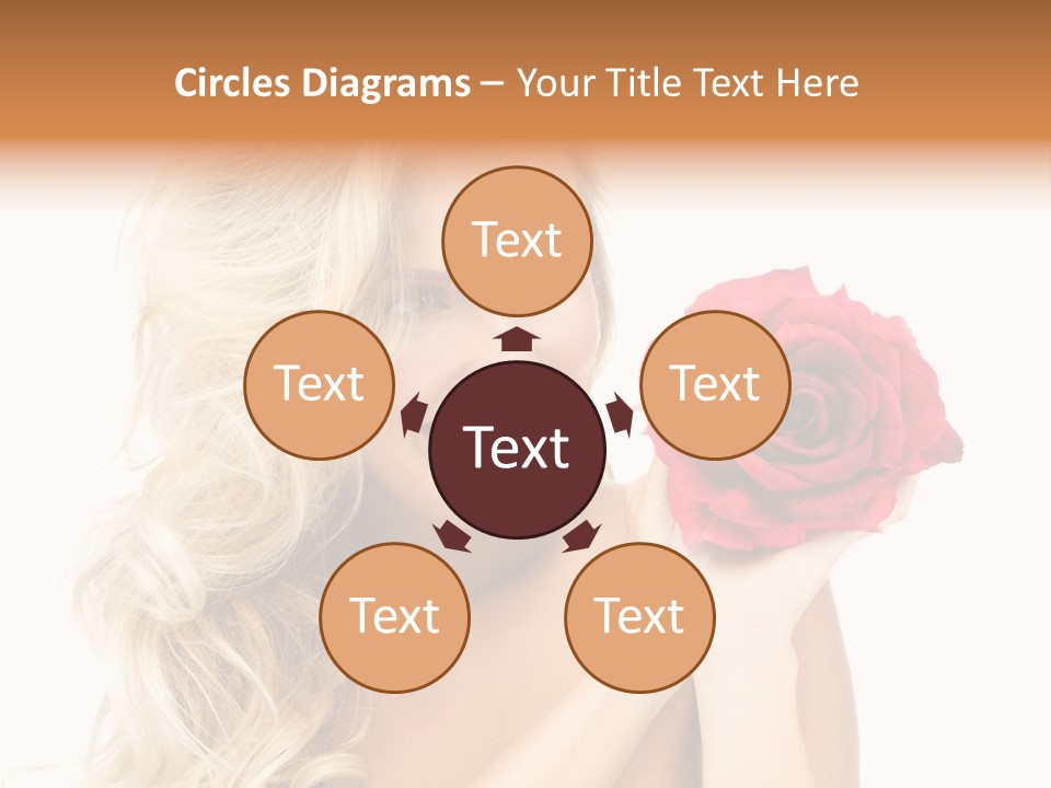 Hair Isolated On White Young PowerPoint Template