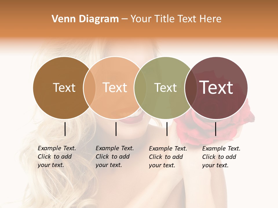 Hair Isolated On White Young PowerPoint Template