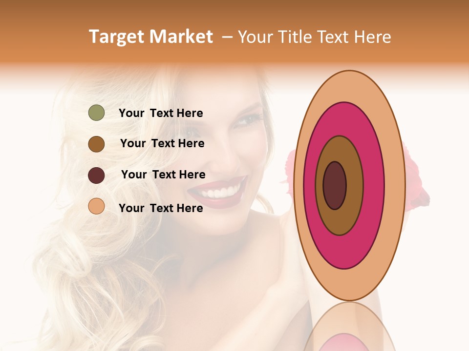 Hair Isolated On White Young PowerPoint Template