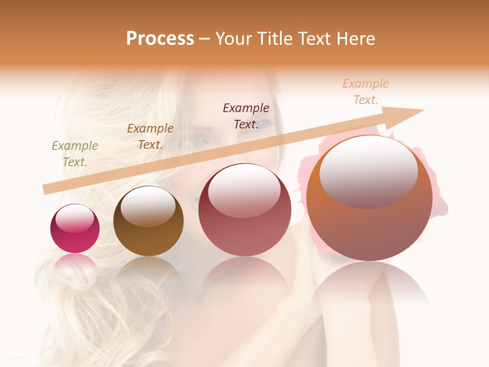 Hair Isolated On White Young PowerPoint Template