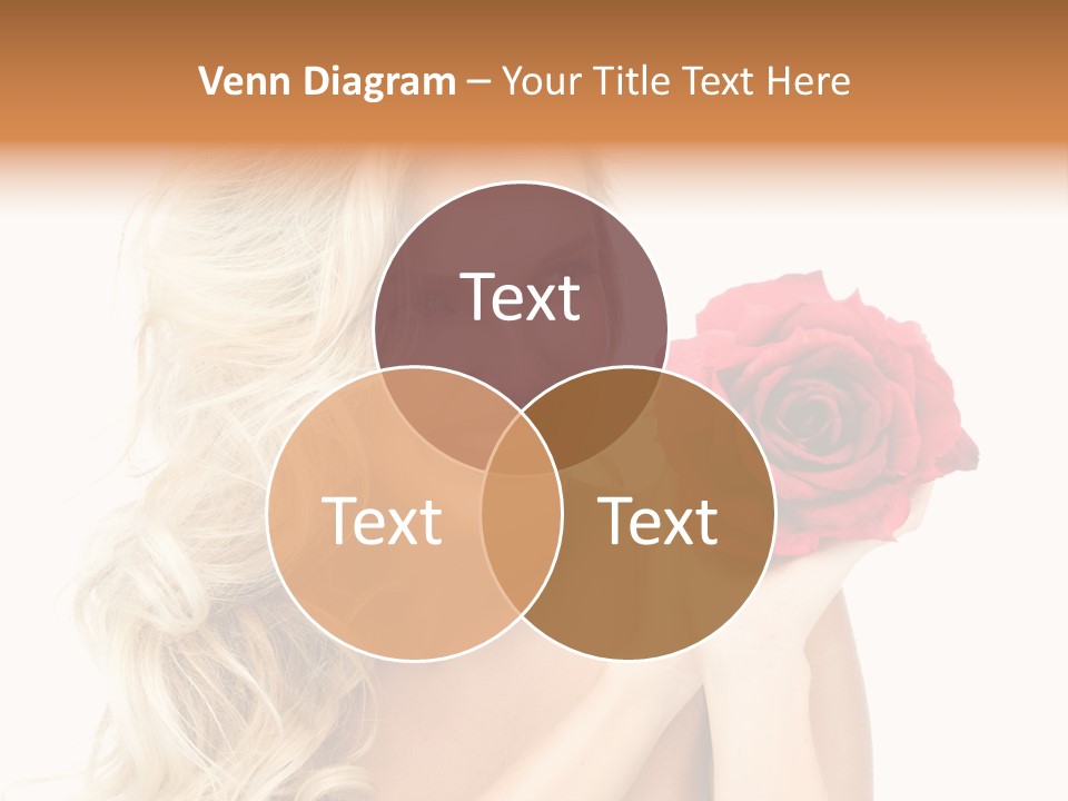 Hair Isolated On White Young PowerPoint Template