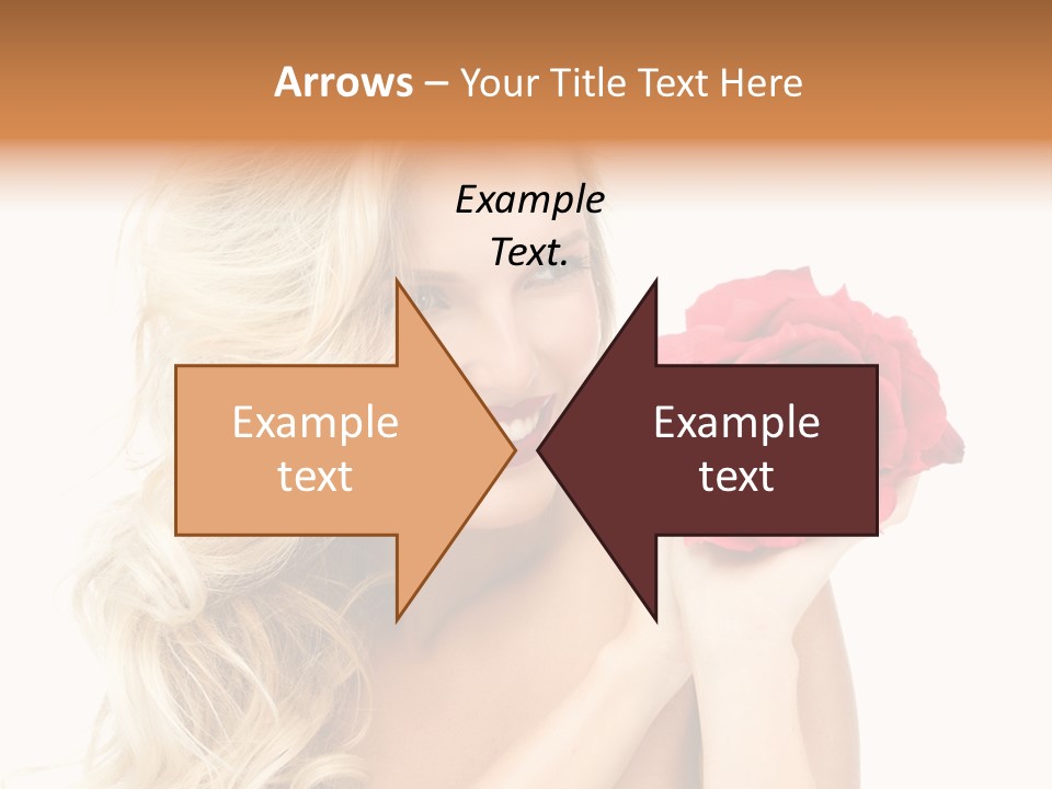 Hair Isolated On White Young PowerPoint Template