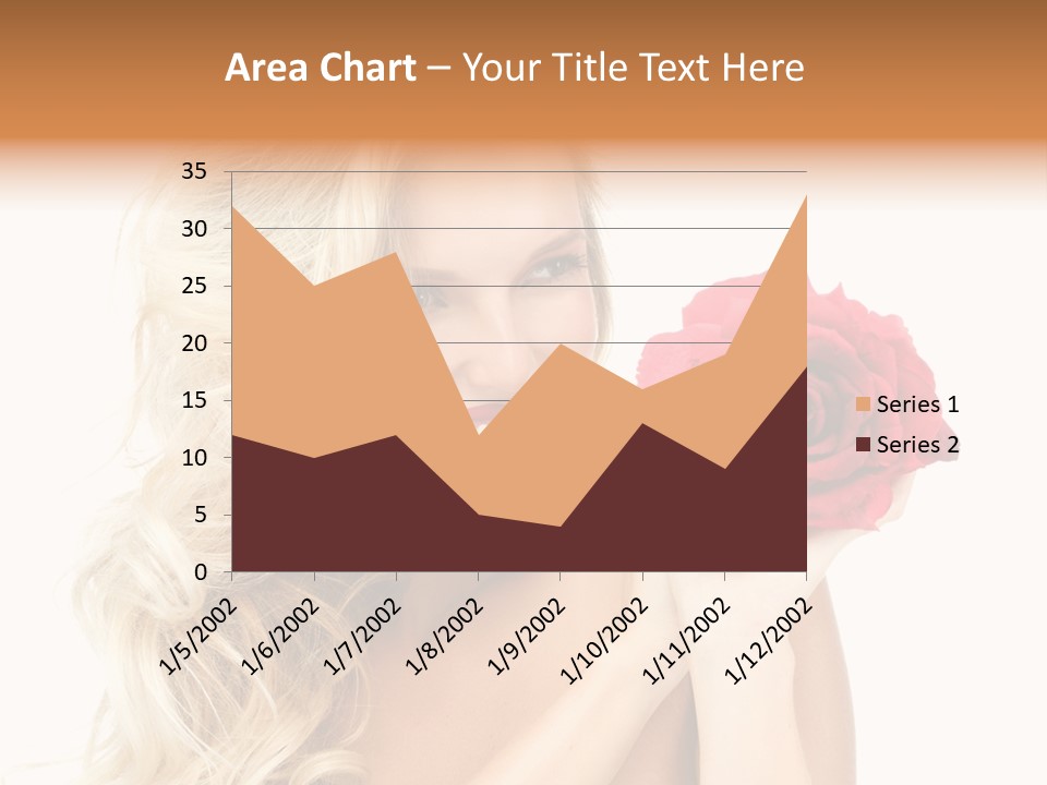 Hair Isolated On White Young PowerPoint Template