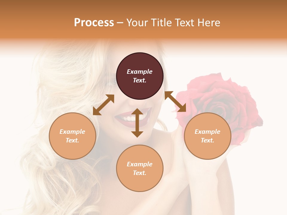 Hair Isolated On White Young PowerPoint Template