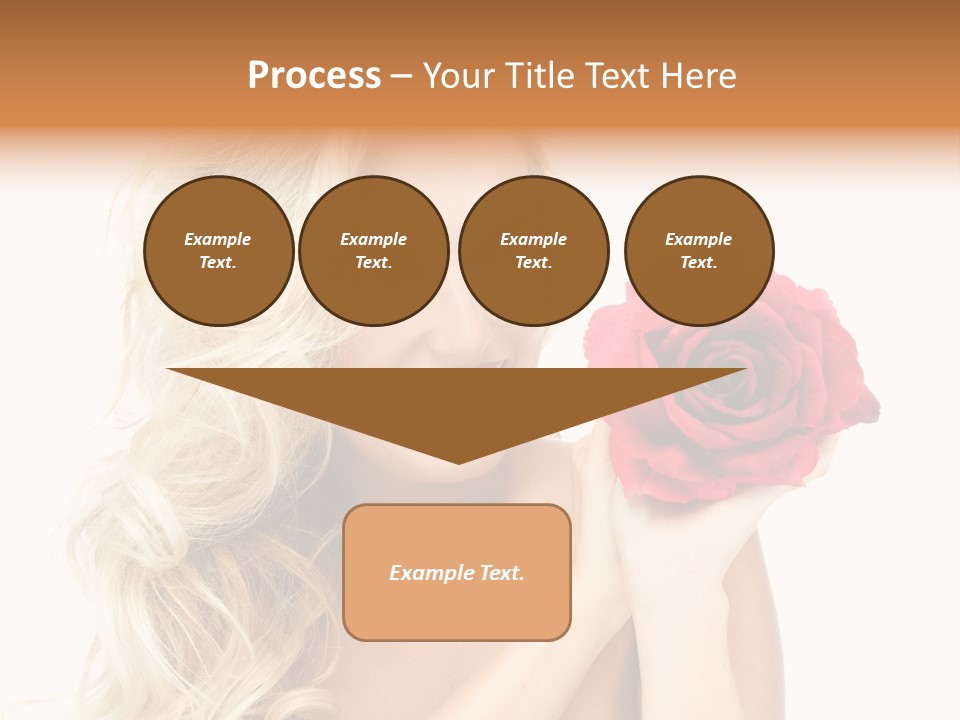 Hair Isolated On White Young PowerPoint Template