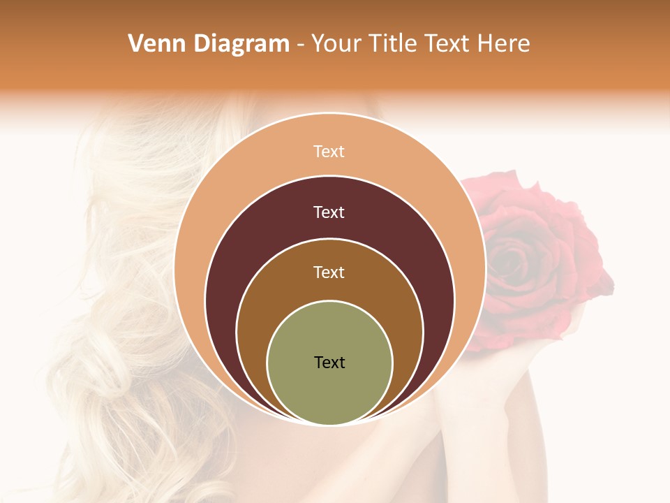 Hair Isolated On White Young PowerPoint Template