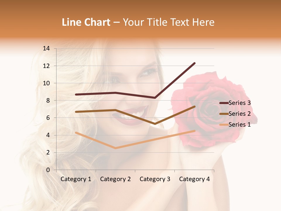 Hair Isolated On White Young PowerPoint Template