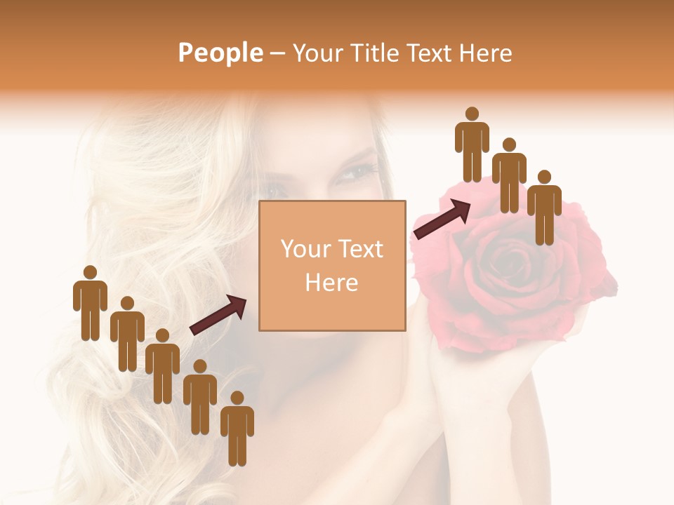 Hair Isolated On White Young PowerPoint Template