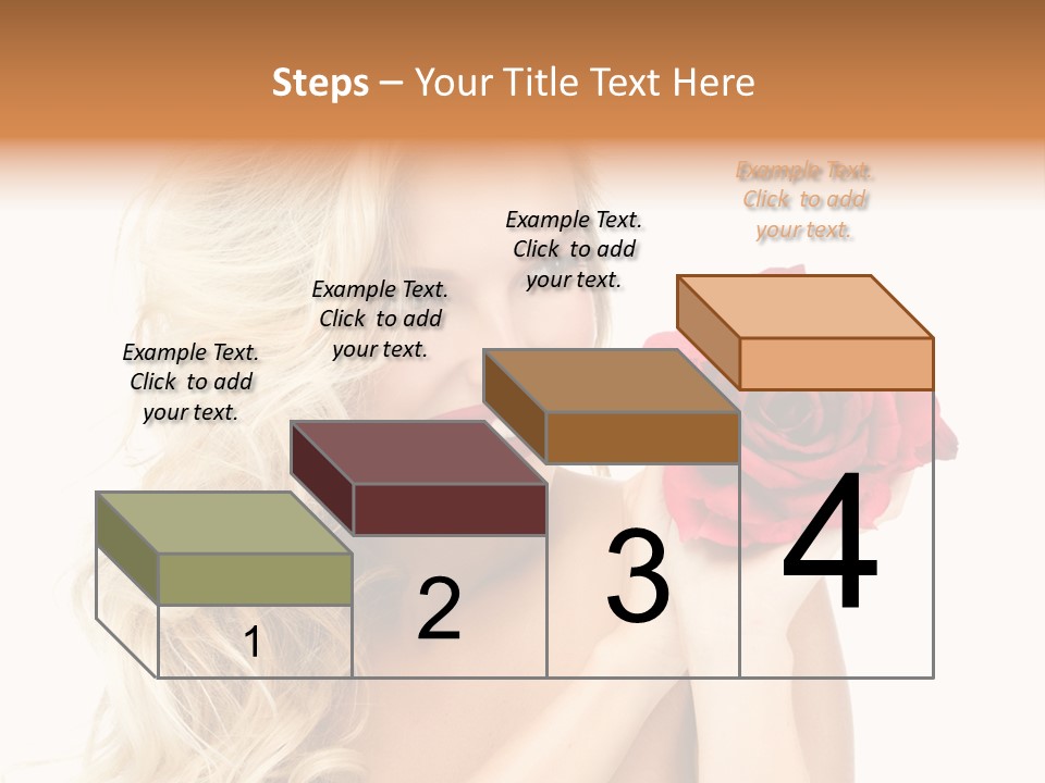 Hair Isolated On White Young PowerPoint Template