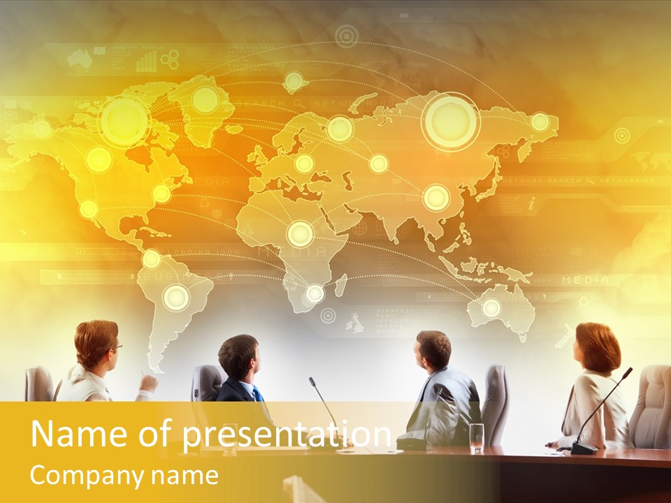 Lecture Screen Office PowerPoint Template